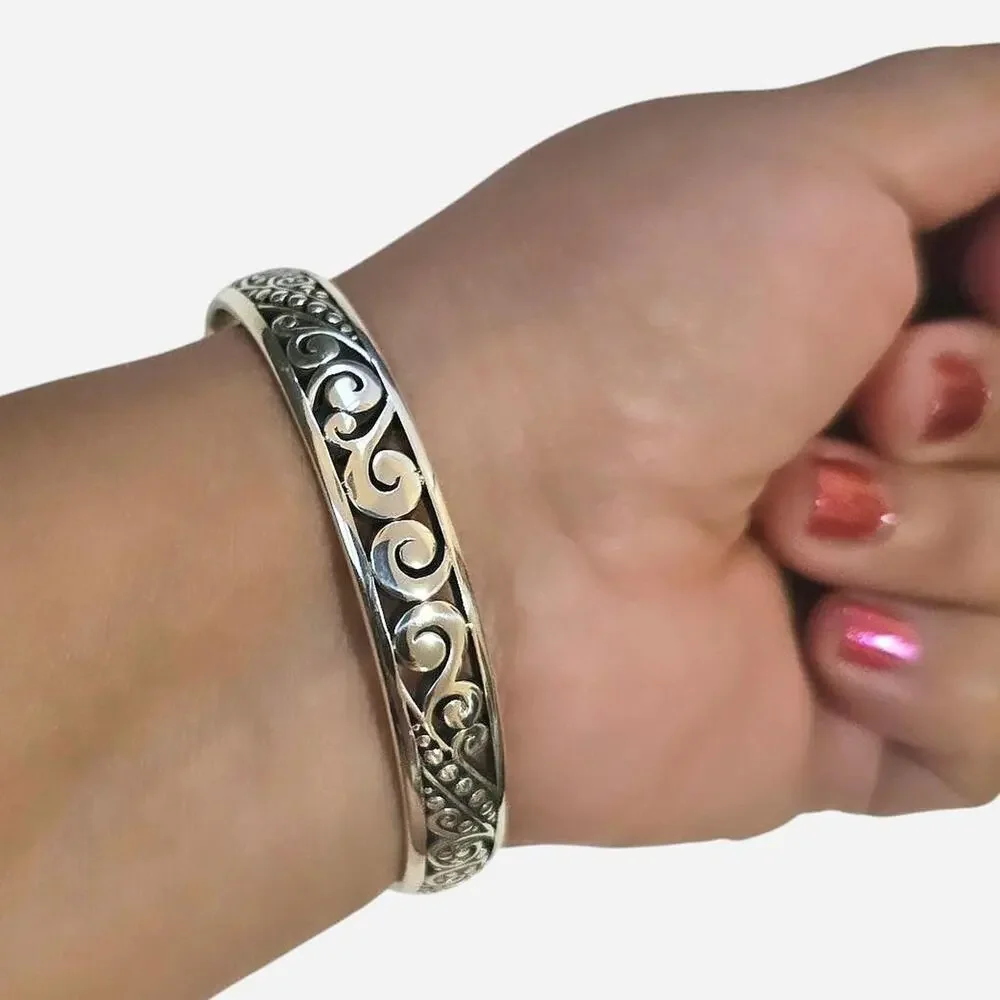 Brighton silver filigree bangle